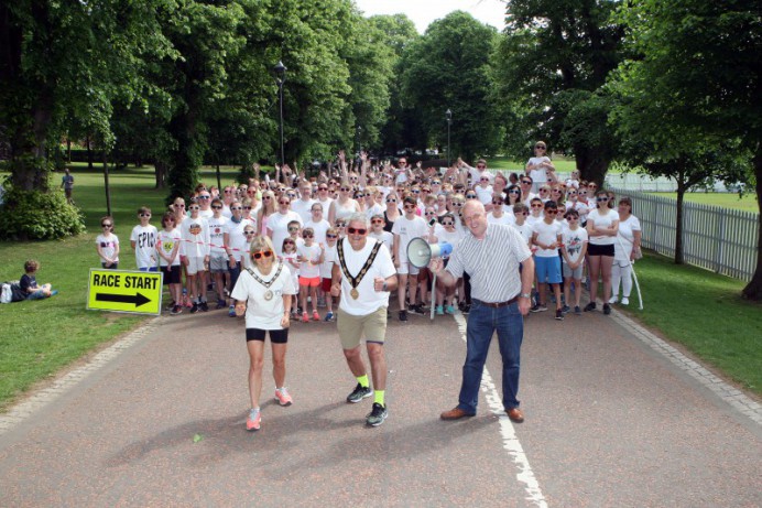 Great turnout at the Colour Run, Wallace Park, Lisburn