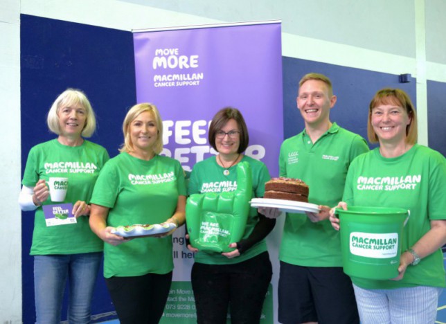 Macmillan Move More coffee mornings held in aid of those living with cancer