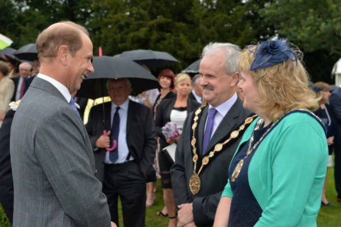 Mayor and Mayoress meet the Earl and Countess of Wessex