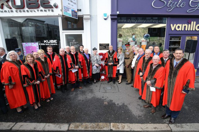 Memorial Plaque rededicated as 30 years of Lisburn Bombing Atrocity is Remembered