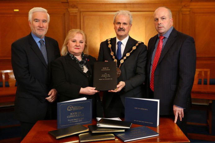 Paris Attacks Books of Condolence presented to the French Honorary Consul