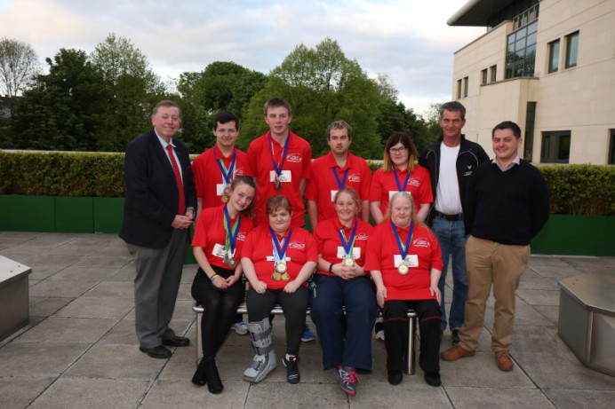 Council Hosts Reception for Special Olympian Badminton Players