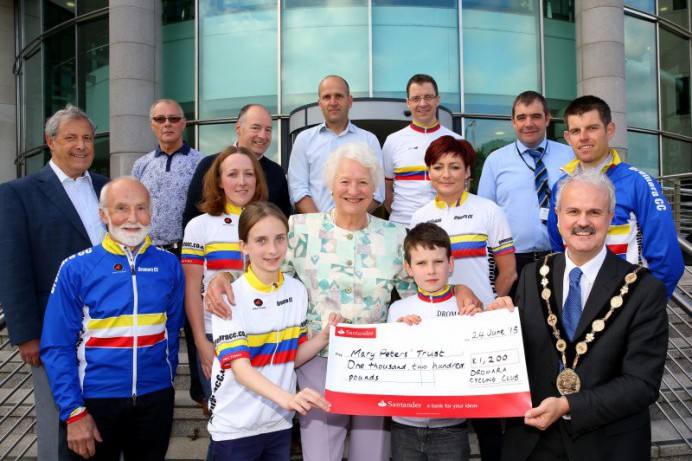 Dromara Cycling Club raises £1,200 for Mayor's Charity 