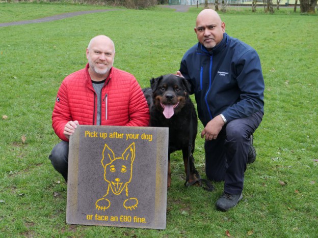 New paint stencils introduced to deter dog fouling in the council area