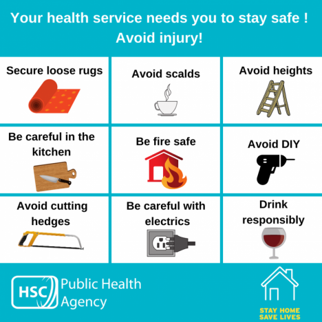 Preventing accidents while staying at home will help our health service!