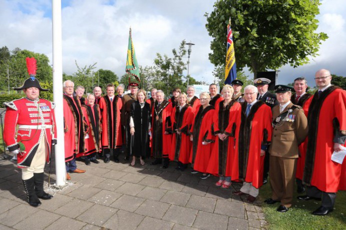 ARMED FORCES HONOURED AT LOCAL CEREMONY