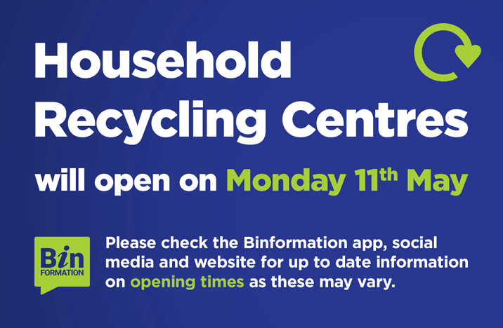 Household Recycling Centres to reopen for Lisburn Castlereagh residents