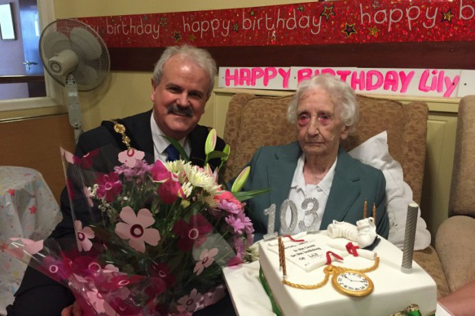 Mayor wishes local resident a very happy 103rd birthday