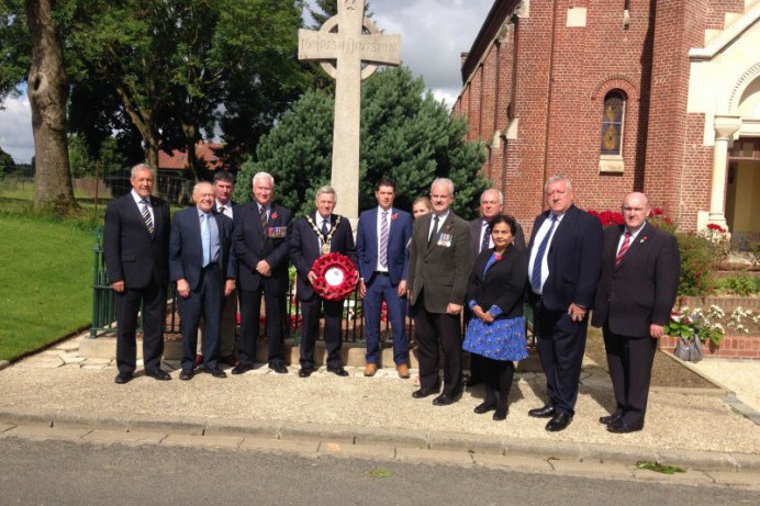 Council delegation pay their respects at Somme Commemorations