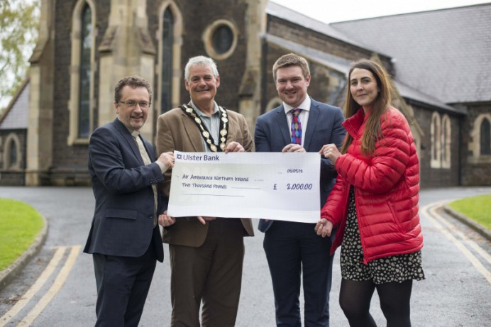 Air Ambulance NI Receives Generous Offering From Honorary Church Service