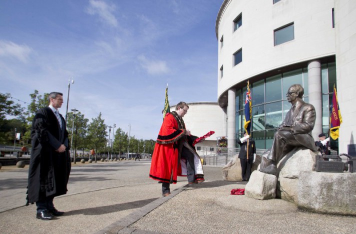 NMBVA Wreath laying ceremony in memory of Professor Frank Pantridge