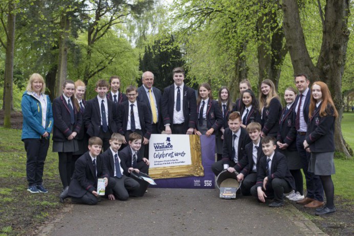 Wallace Pupils Sow Flowers in Wallace Park