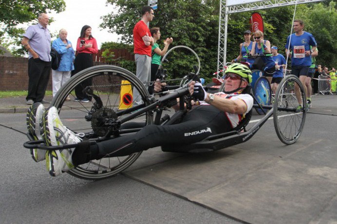 Inspirational Hand Cyclist to compete in the Lisburn Coca-Cola HBC Half Marathon