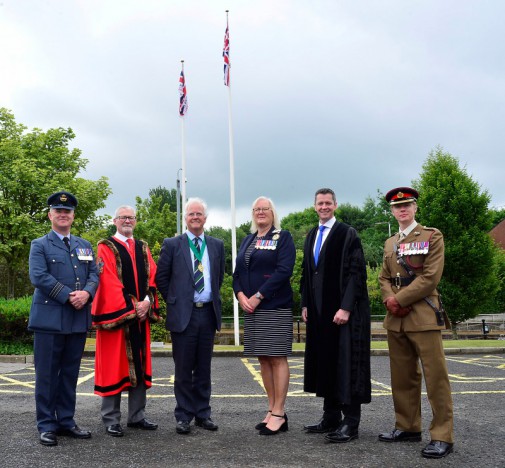 The start of Armed Forces Week is marked by council flag-raising ceremony