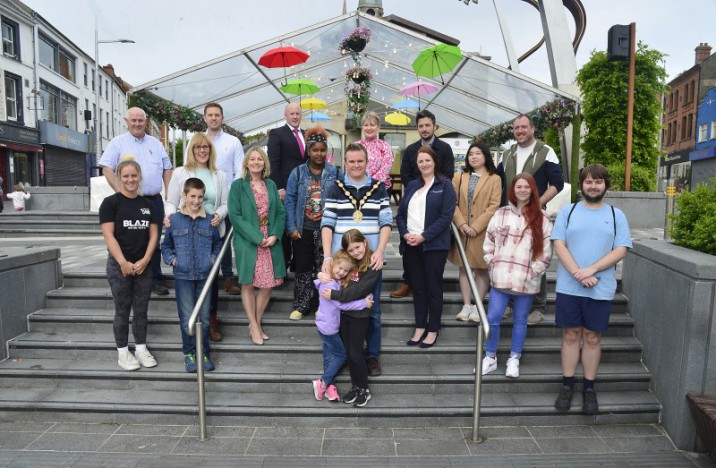 Lisburn umbrella project brightens key gateways