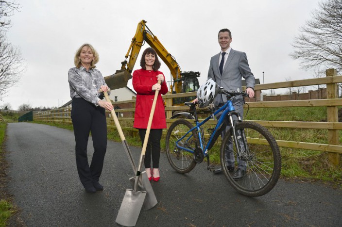 Works for a new car park on Blaris Road in Lisburn get underway