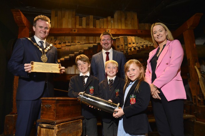 The council places a Time Capsule to mark the centenary of Northern Ireland in Lisburn Museum!