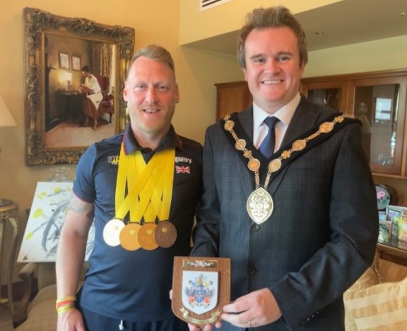 Mayor Martin hails Mark’s Invictus Games success