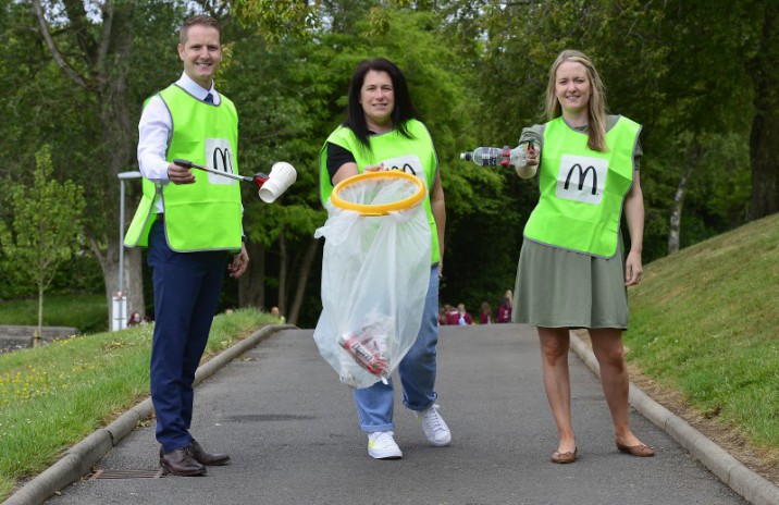 Council shows support for McDonald’s  ‘30 NI Parks in 30 Days’ Litter Campaign