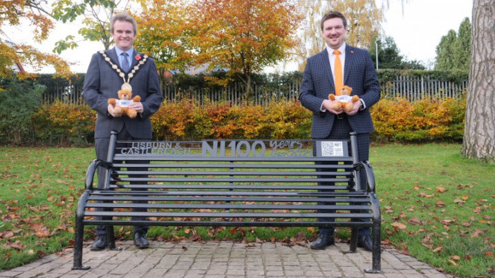 NI Centenary benches located across Lisburn & Castlereagh