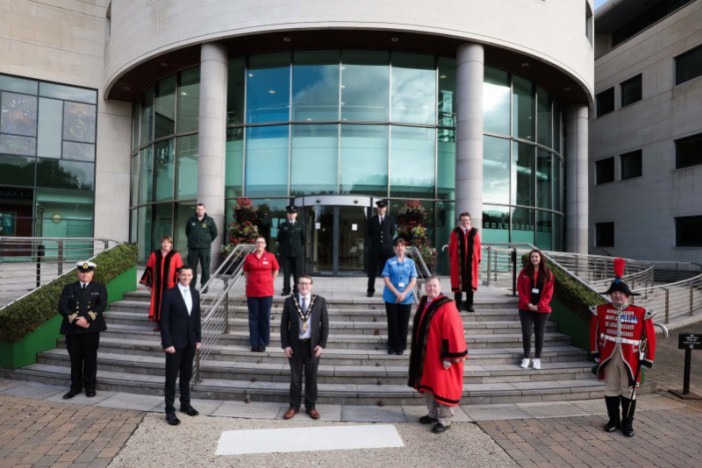 Flag Raising Ceremony at LVI to mark Emergency Services Day 