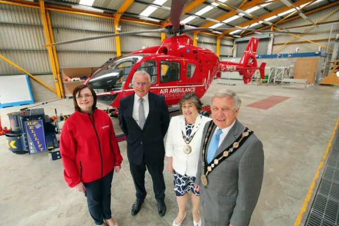 Former Mayor and Mayoress Visit Air Ambulance HQ