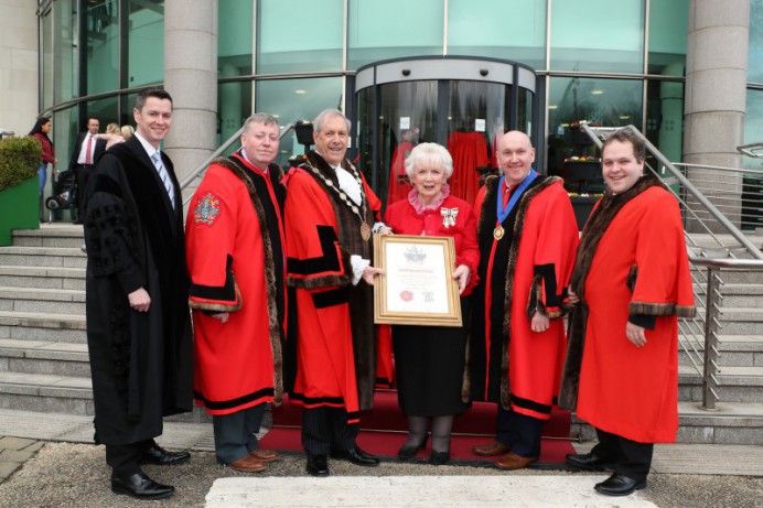 Council Confers Freedom of the City on The Lord Lieutenant, Mrs Joan Christie CVO OBE