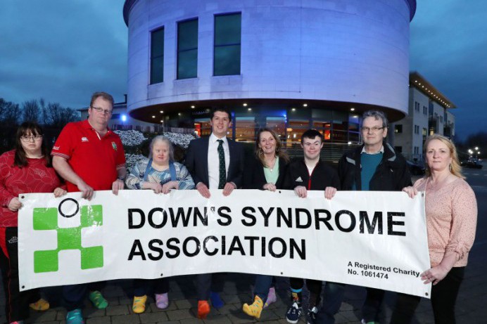 Lisburn lights up blue for World Down Syndrome Day