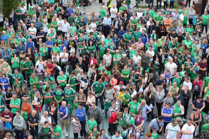 Lisburn City Centre Packed for Northern Ireland Match