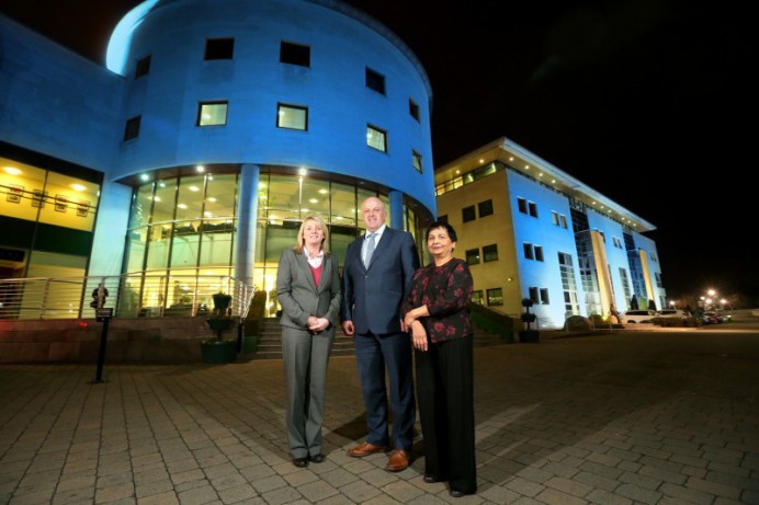 Lagan Valley Island lit up to mark World Down Syndrome Day