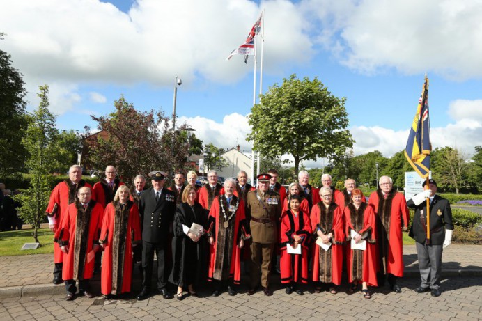 Lisburn & Castlereagh City Council raises flag to honour Britain's armed forces