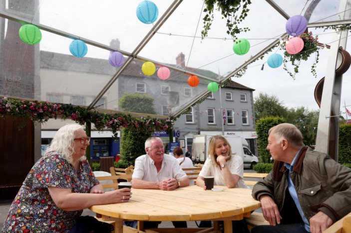 Enjoy the sunshine in Lisburn’s revamped alfresco parklet!