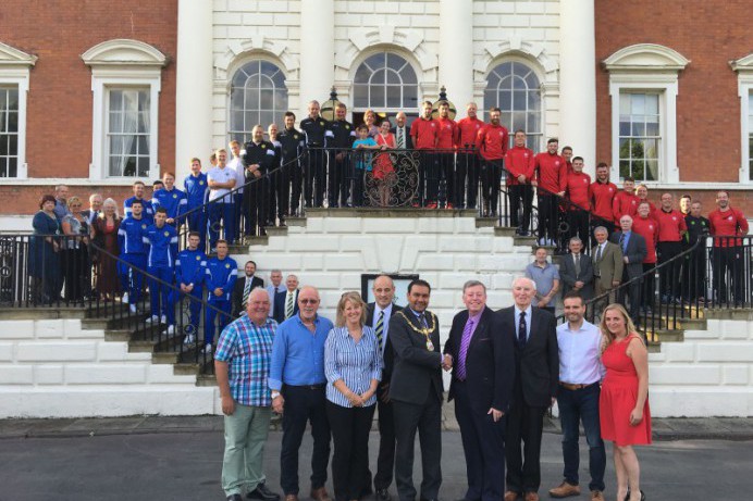 Council congratulates Warrington Town and Crewe United on Peace Cup Match