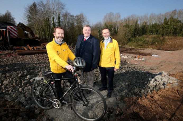 Construction starts on Comber Greenway bridge