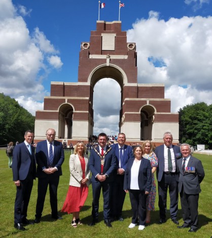 Mayor Carson leads cross party delegation at Battle of the Somme commemorations