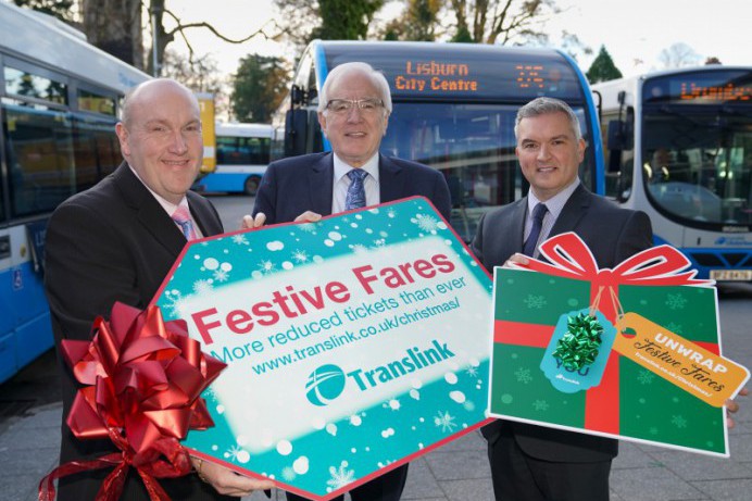 Translink unwraps festive travel package for Lisburn